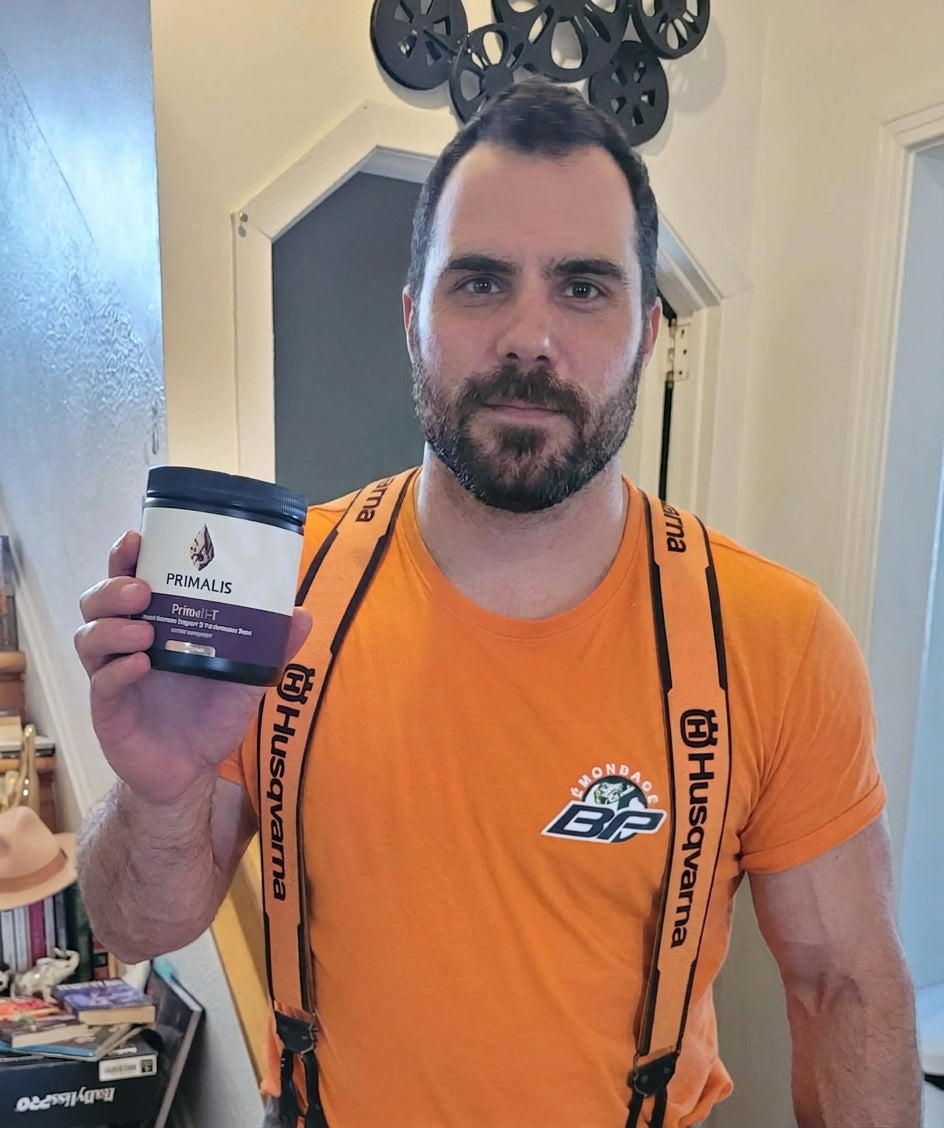 Marc L. holding Primali-T
