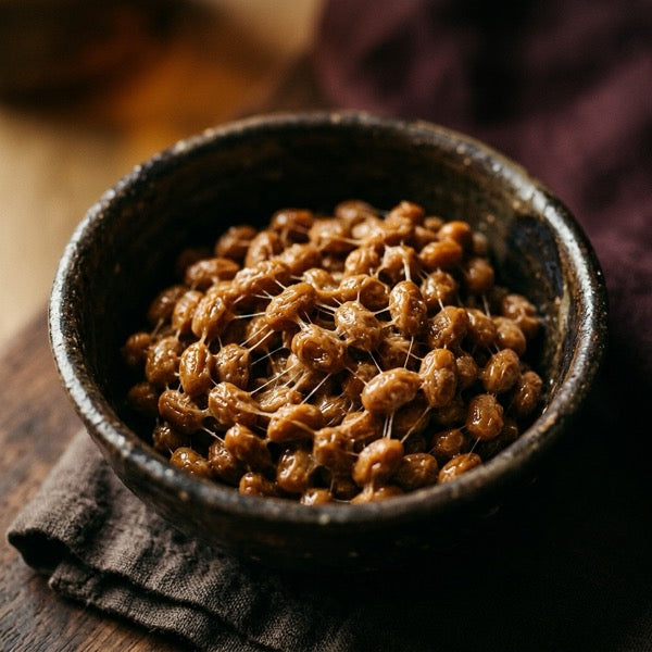 Natto fermented soybeans